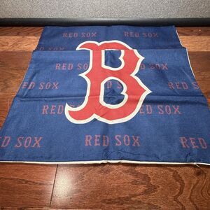 Boston Red Sox Throw Pillow Covers (2) 17 X 17 Inches MLB New Blue